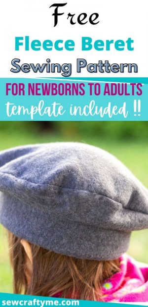 Beret Sewing Pattern, Newborn to Adult Sizes. - Sew Crafty Me