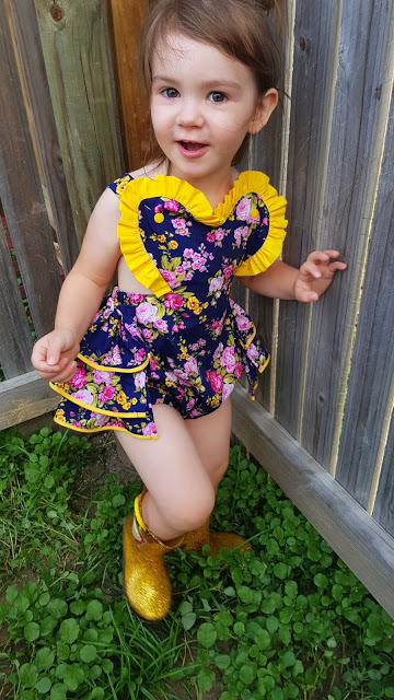 Heart Romper Sewing Pattern for Girls - Sew Crafty Me