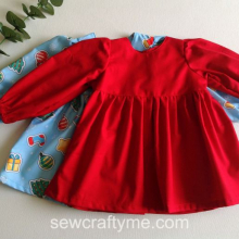 How to make baby dress with sleeves