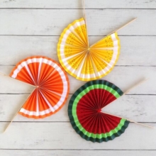 fruit paper fan craft (3)