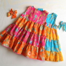Free Tiered Dress Pattern for girls
