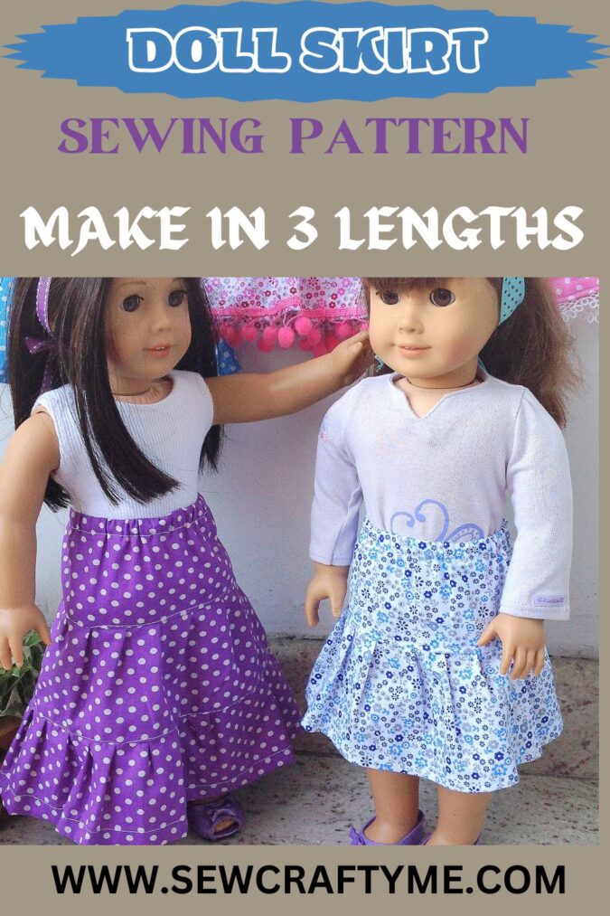 Fun and Easy Doll Skirt Sewing Pattern - Sew Crafty Me