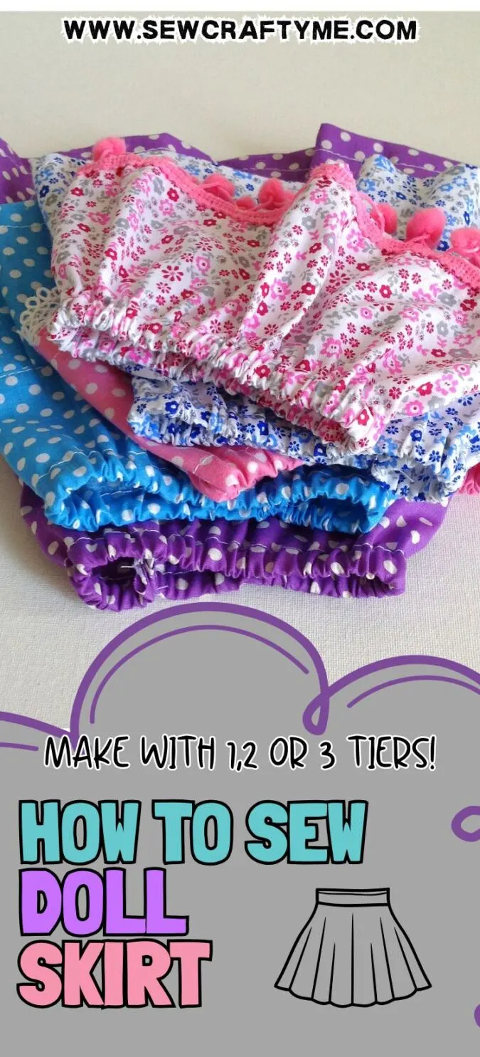 Fun and Easy Doll Skirt Sewing Pattern - Sew Crafty Me