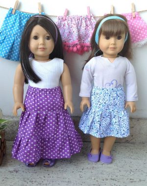 Fun and Easy Doll Skirt Sewing Pattern - Sew Crafty Me