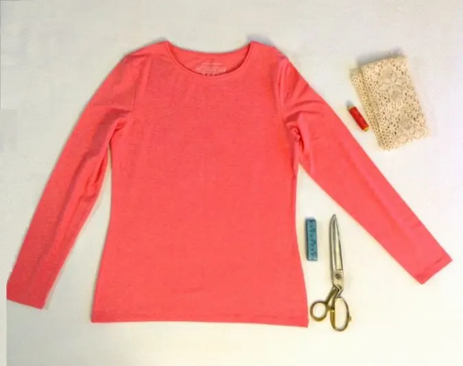 t-shirt refashion in 15 minutes