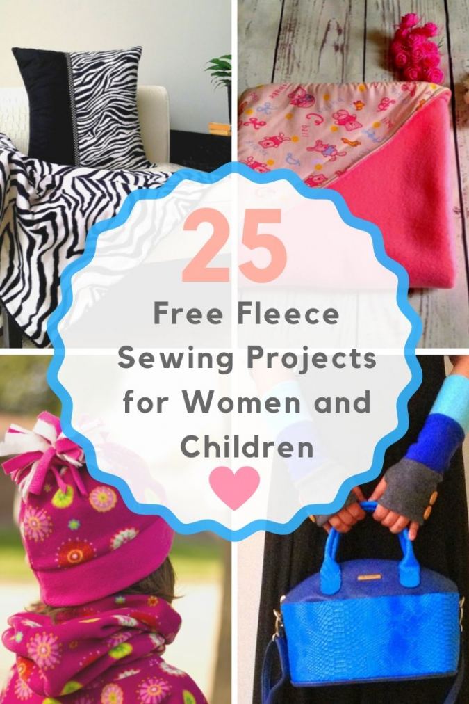 25 Free Fleece Sewing Projects for Women and Children