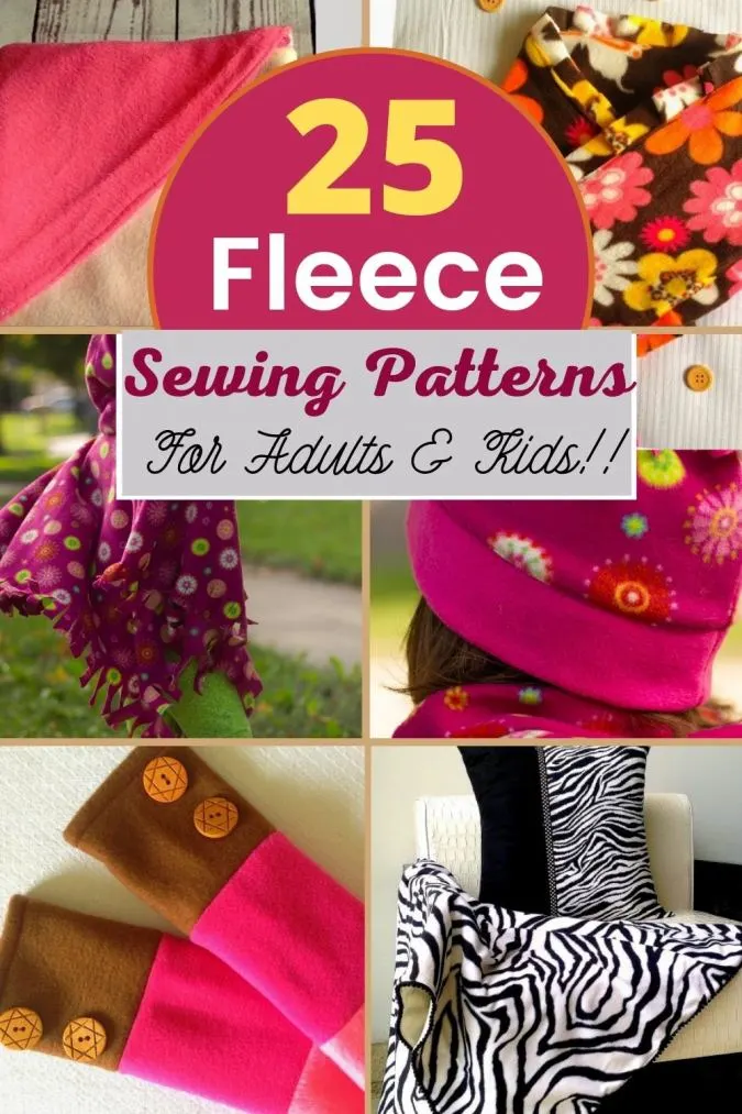 25 Free Fleece Sewing Projects for Women and Children - Sew Crafty Me