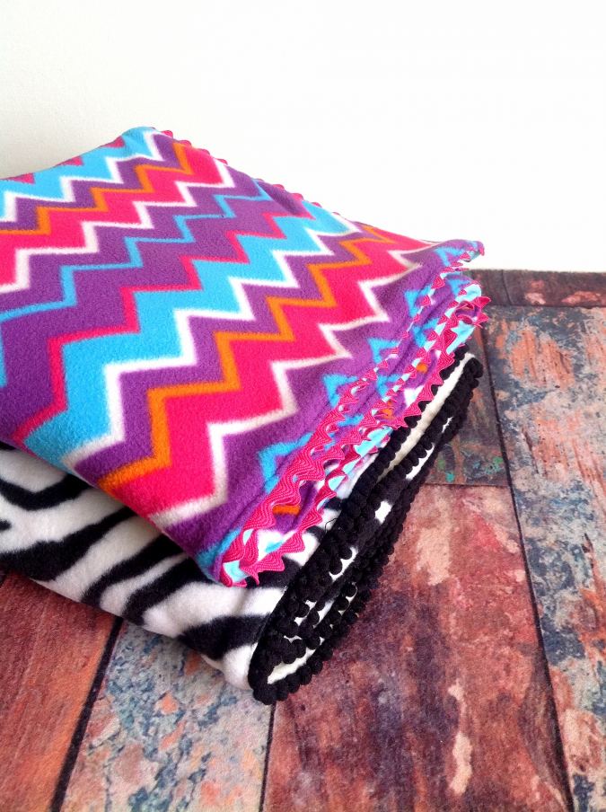 How to Make Fleece Blankets, Easy Sewing Project Sew Crafty Me