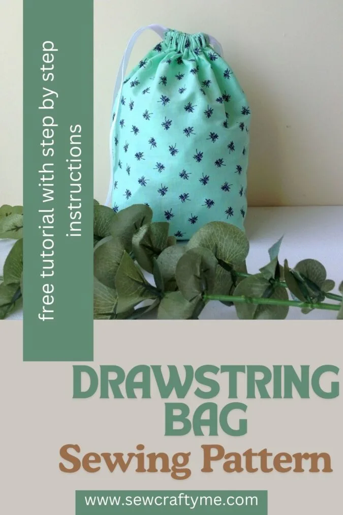 How to Make a Drawstring Bag ( Easy Sewing Project) - Sew Crafty Me