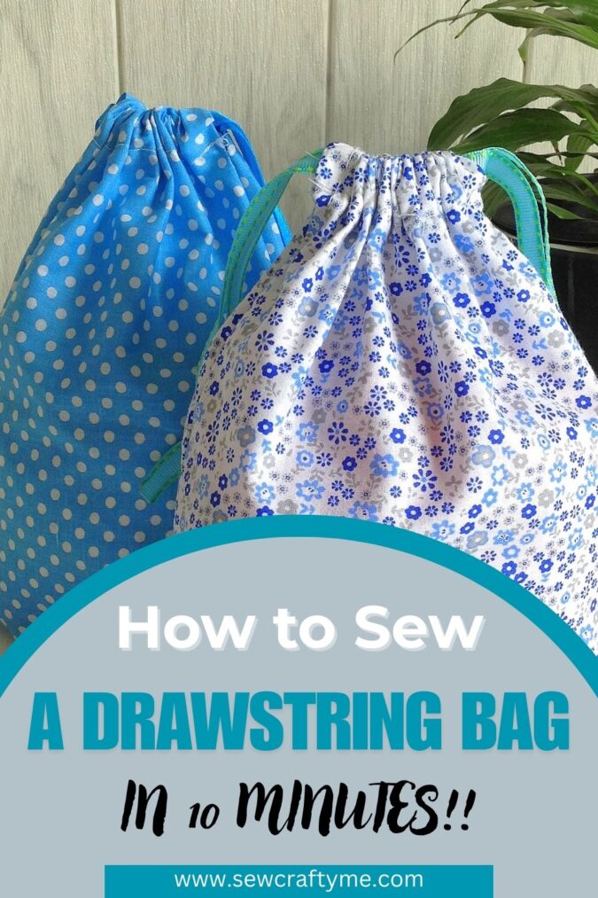 How to Make a Drawstring Bag ( Easy Sewing Project) - Sew Crafty Me