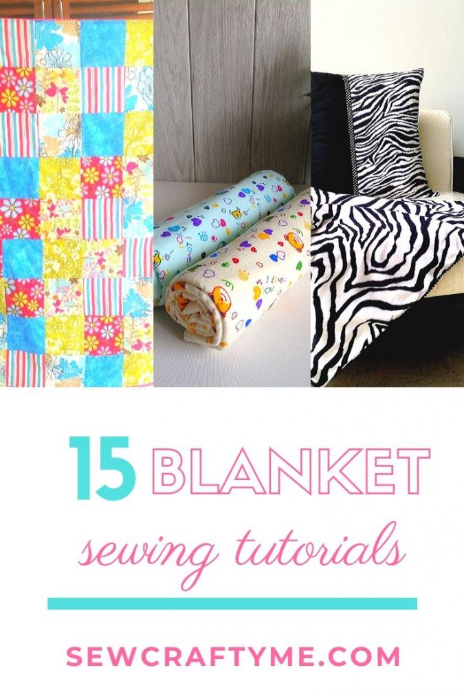 Sewing a throw online blanket