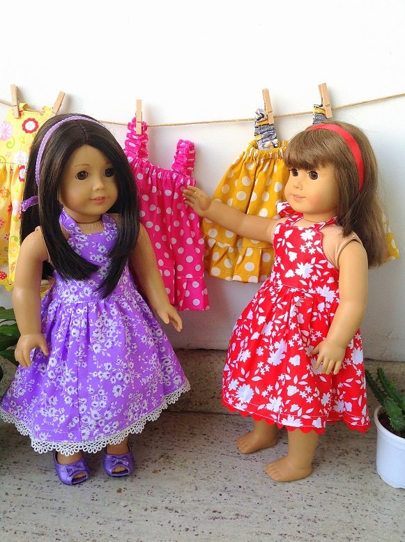 American Girl Doll Clothes {Easy Doll Dress To Sew}