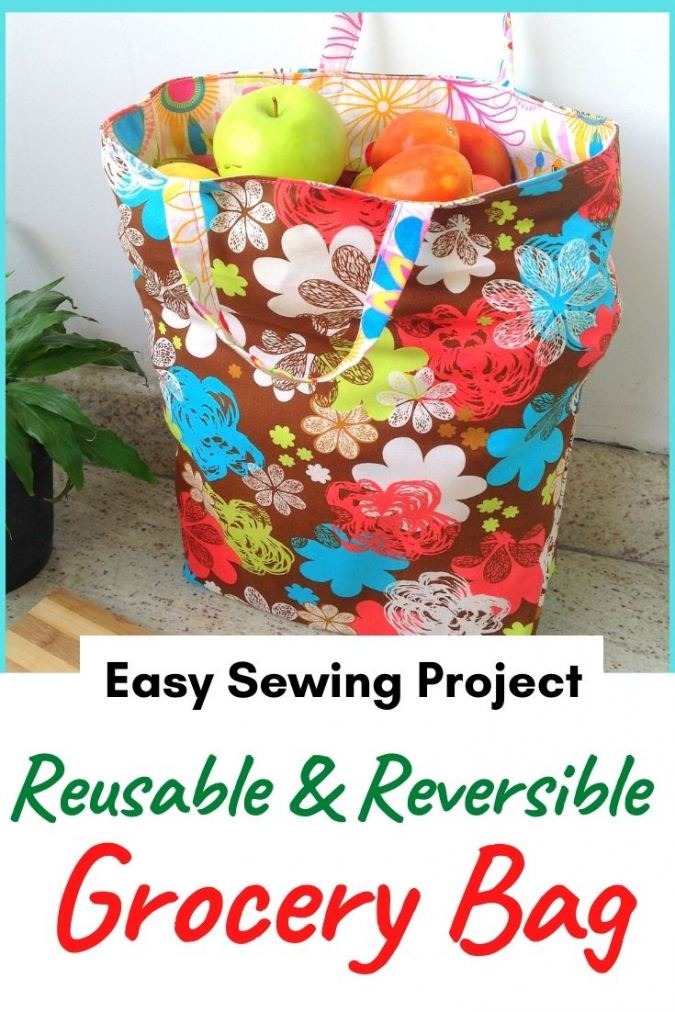 reversible market bag sewing pattern