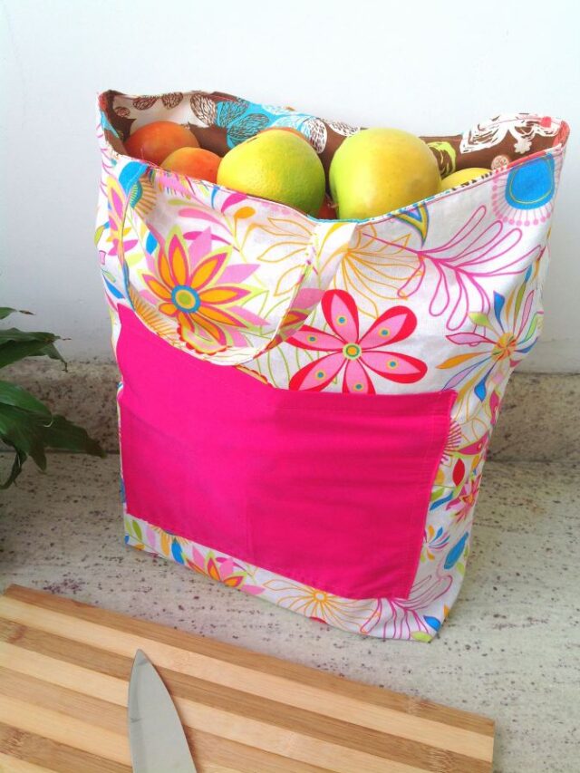 DIY Double-Sided Shopping Bag Pattern