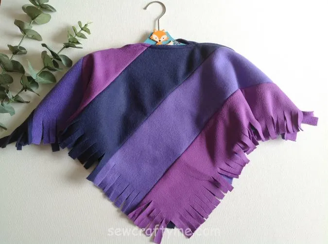 Child's poncho sewing pattern