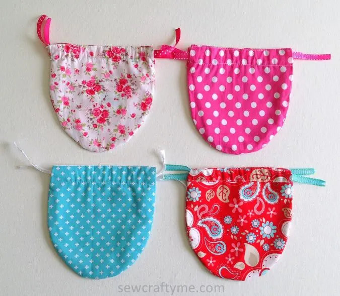 Diy Drawstring Pouch Easy Sewing Project Sew Crafty Me