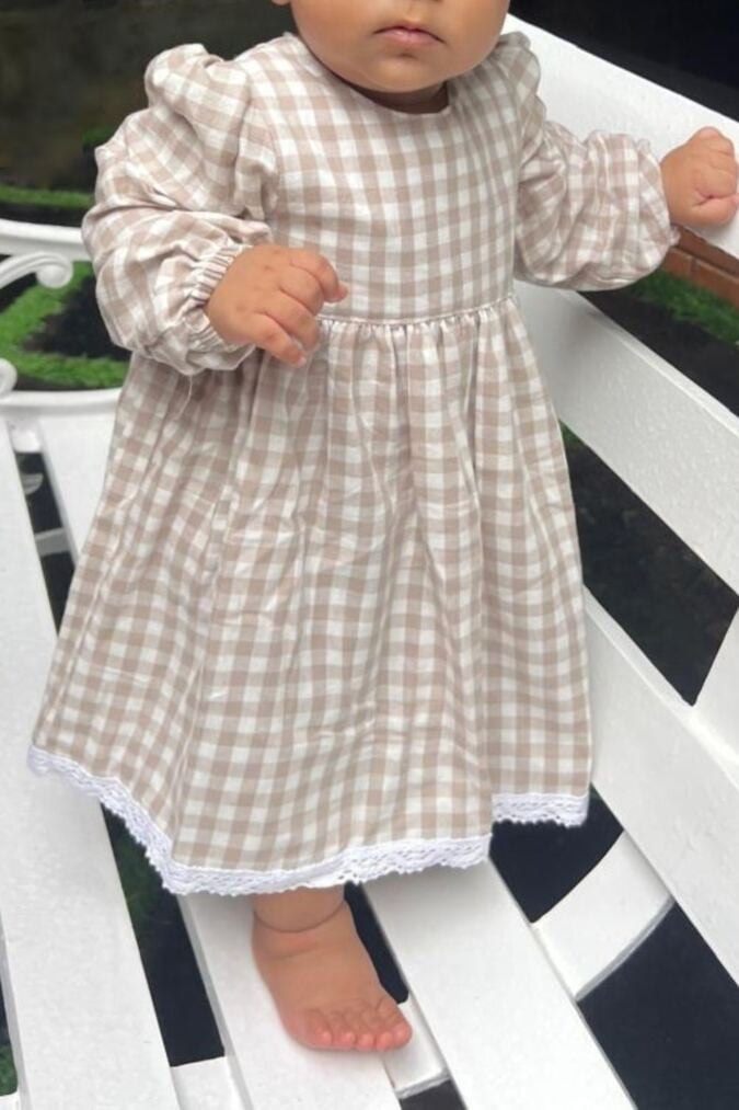 PATTERN FOR BABY DRESS WITH SLEEVES 