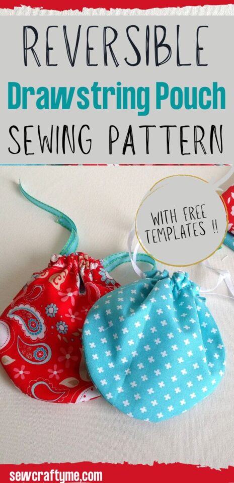 DIY Drawstring Pouch ( Easy Sewing Project) - Sew Crafty Me