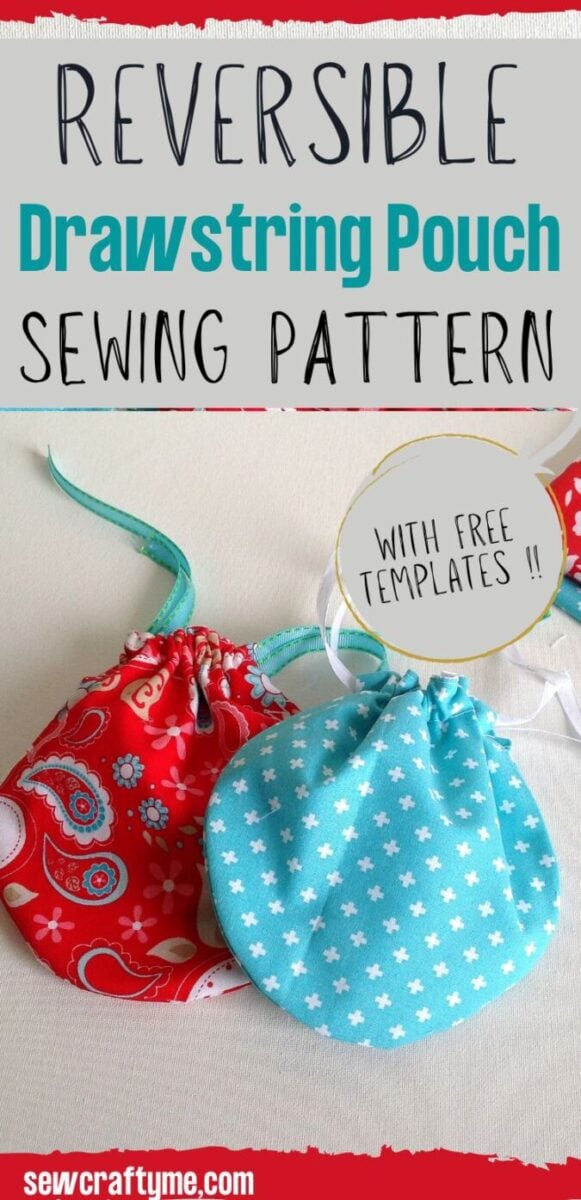 DIY Drawstring Pouch ( Easy Sewing Project) - Sew Crafty Me
