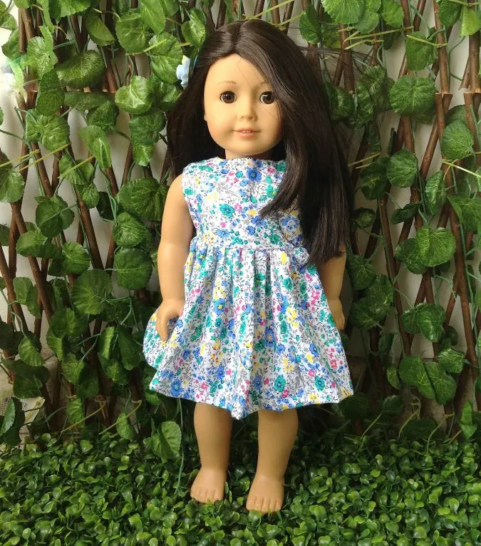 Classic Style Doll Dress Sewing Pattern