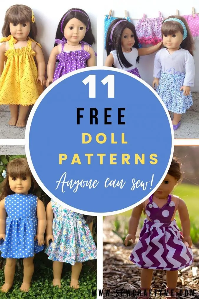 FREE T-Shirt 18 inch Doll Clothes Pattern PDF Instant Download