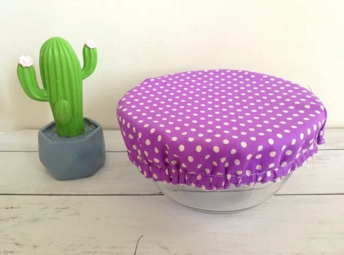 DIY Reusable fabric Bowl Cover