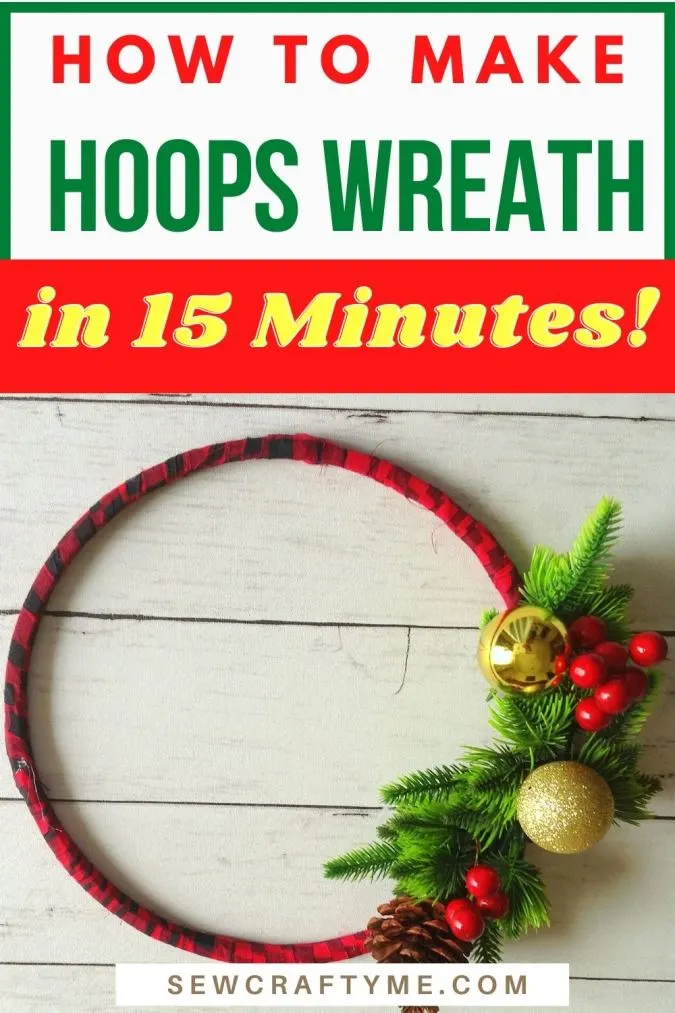 DIY Hoops Christmas Wreath