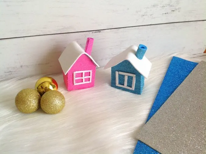 DIY Christmas Village Houses