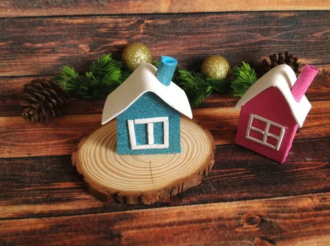 DIY Christmas Village Houses