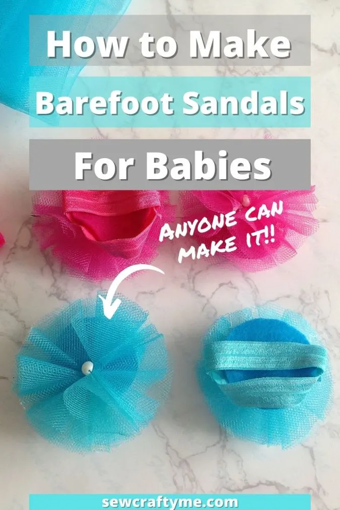 How to Make barefoot baby sandals