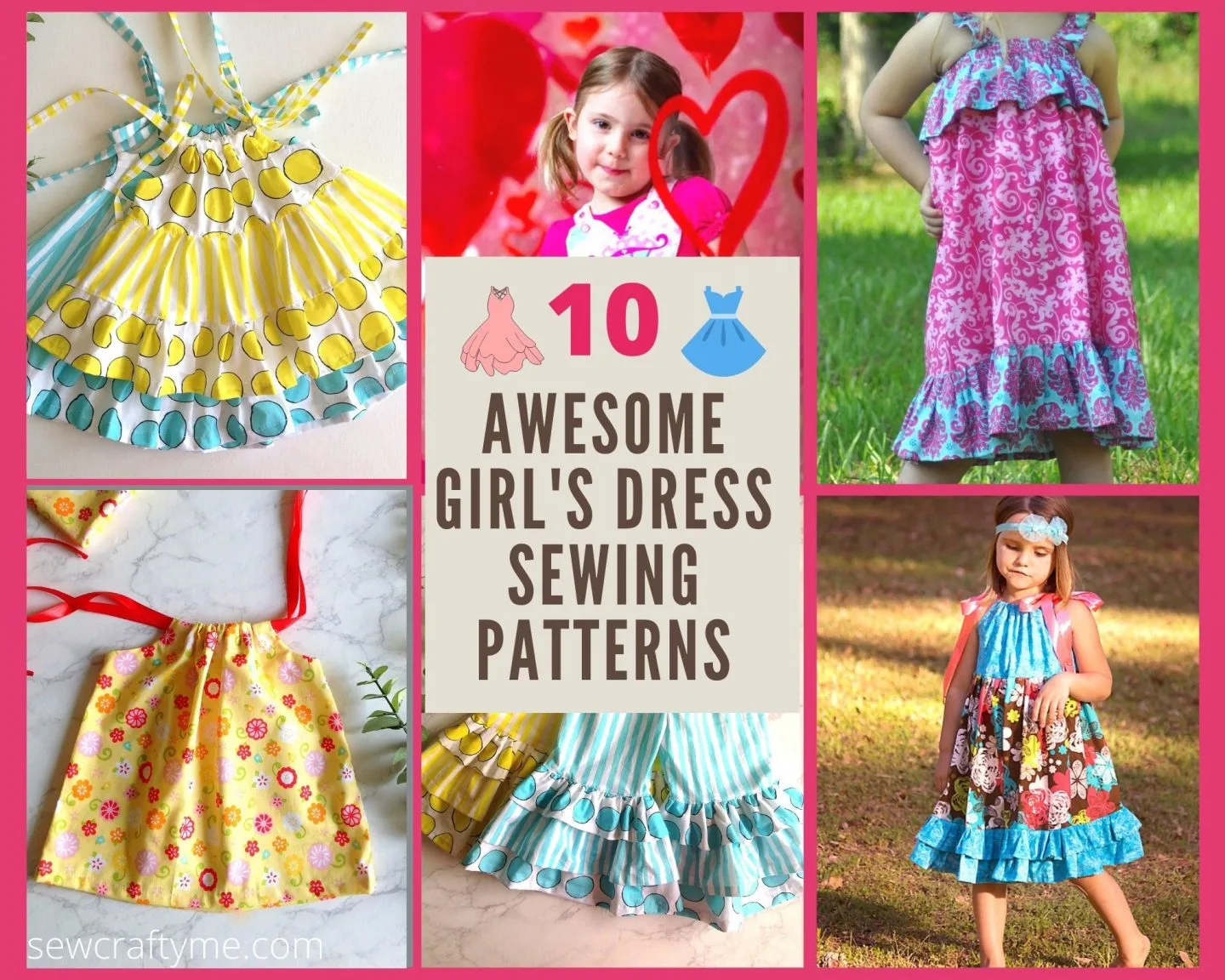 LUCY - Girls Dress Patterns - A-line Dress Patterns – TREASURIE