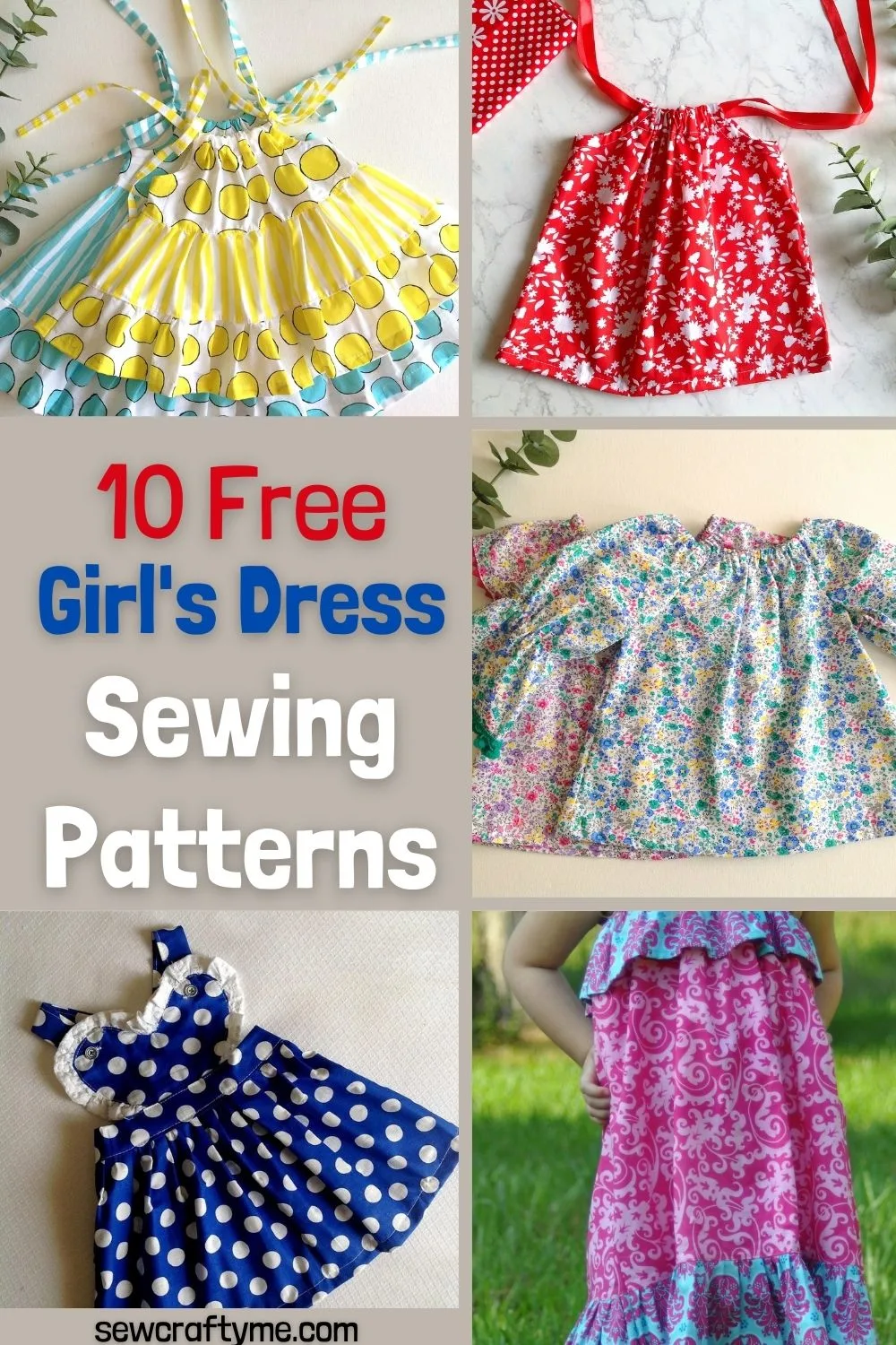 10 easy and free girls dress patterns