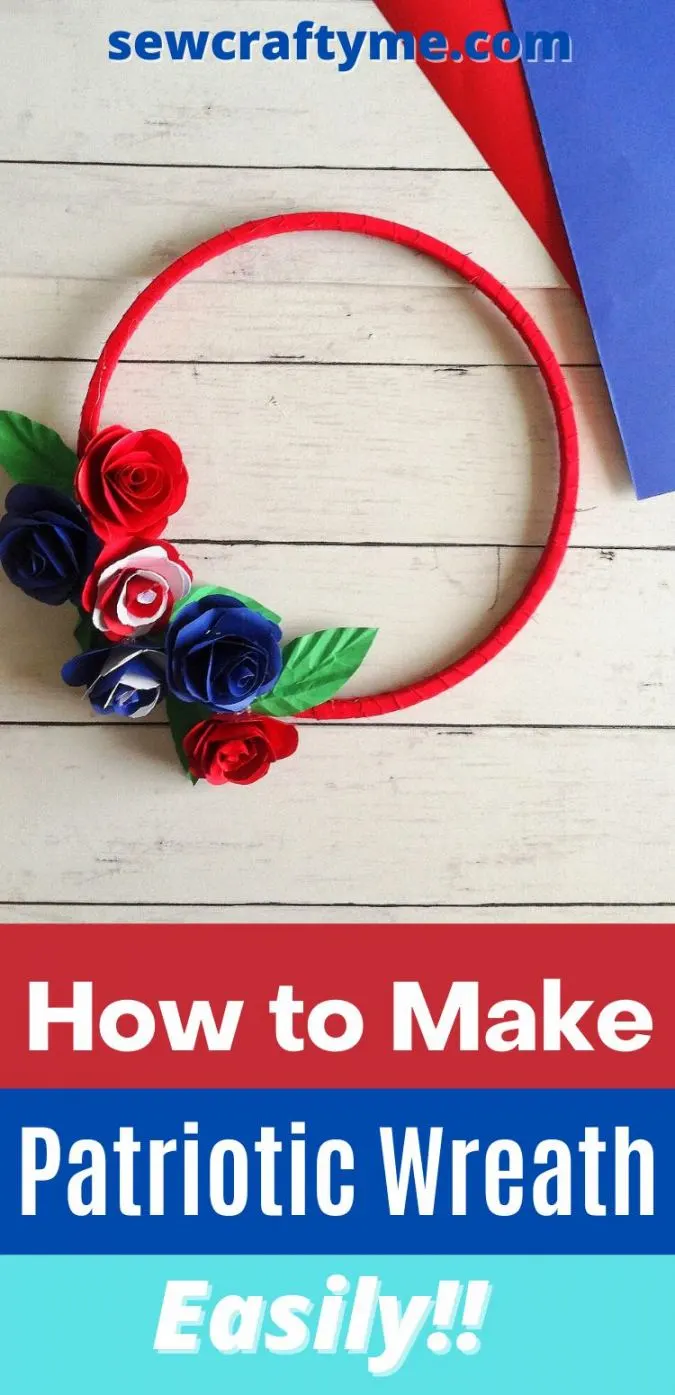 DIY Hoops patriotic Wreath