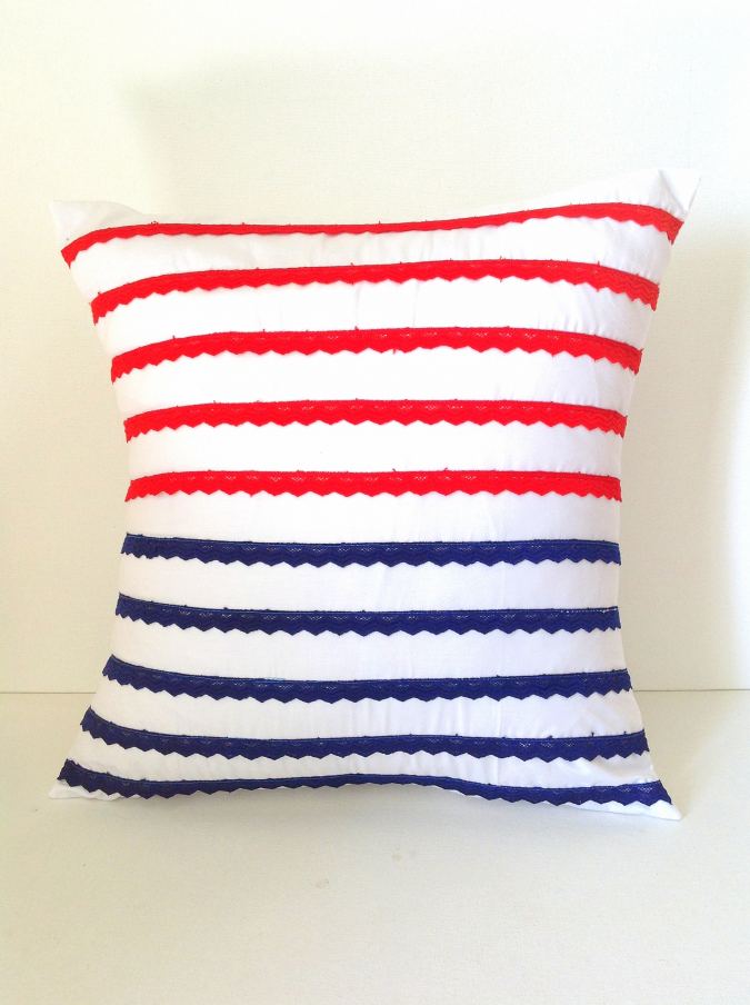 how to sew a patriotic day pillow cover