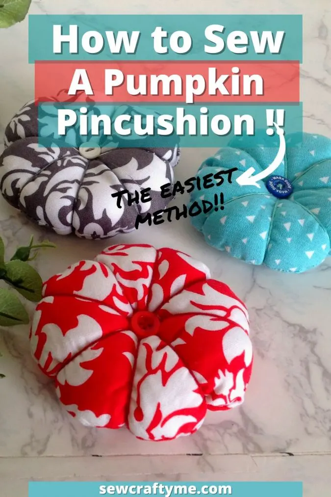 Diy Sewing Pincushion Pumpkin Shape Cotton Fabric Button - Temu Australia