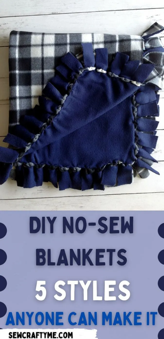 how to make a no sew blanket