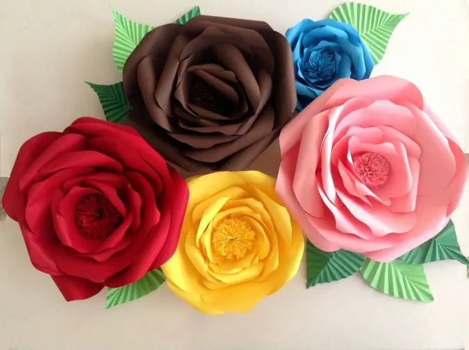 How to make flowers with paper (11)