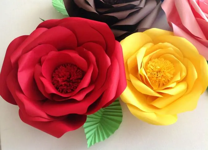 How to make flowers with paper (11)