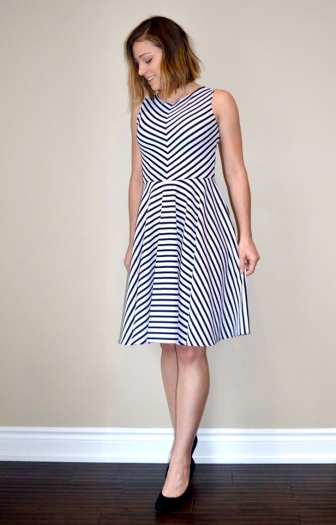striped dress tutorial