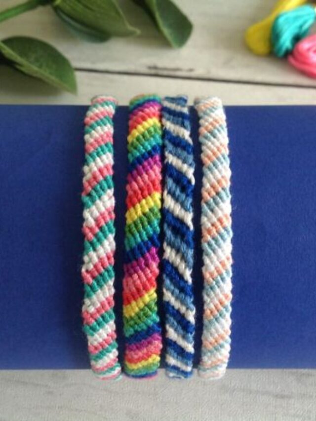 Candy Stripe Bracelet Tutorial