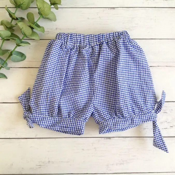 Free Tie- Hem Shorts Sewing Pattern for Girl's - Sew Crafty Me