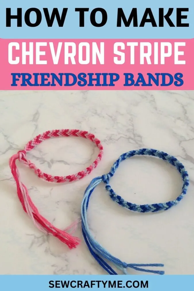 Chevron strip friendship band DIY