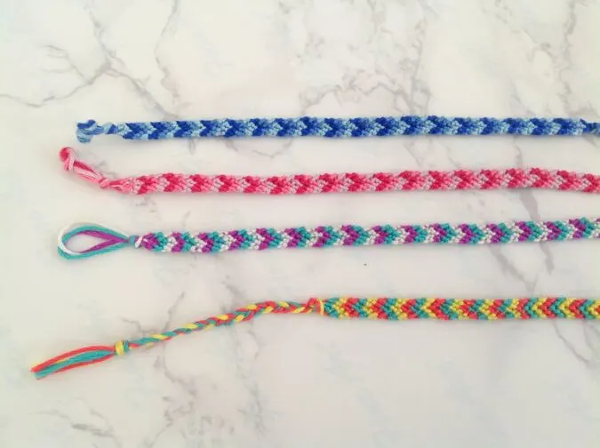 chevron friendship bracelet DIY 