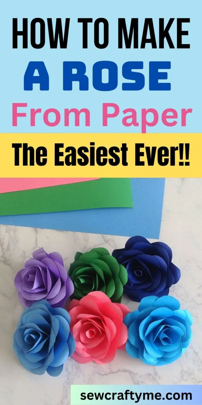 how to make a paper rose