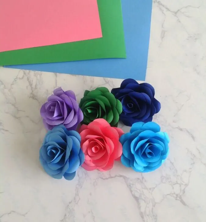 how to make rose with paper