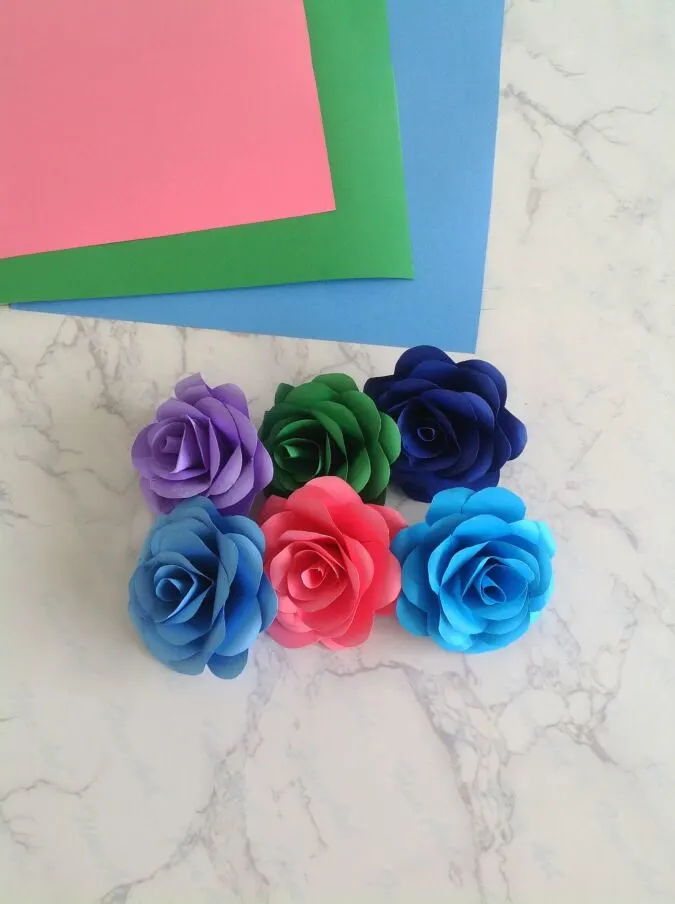 how to make rose with paper