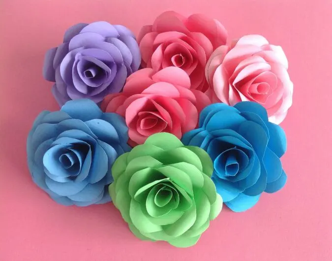 DIY paper roses