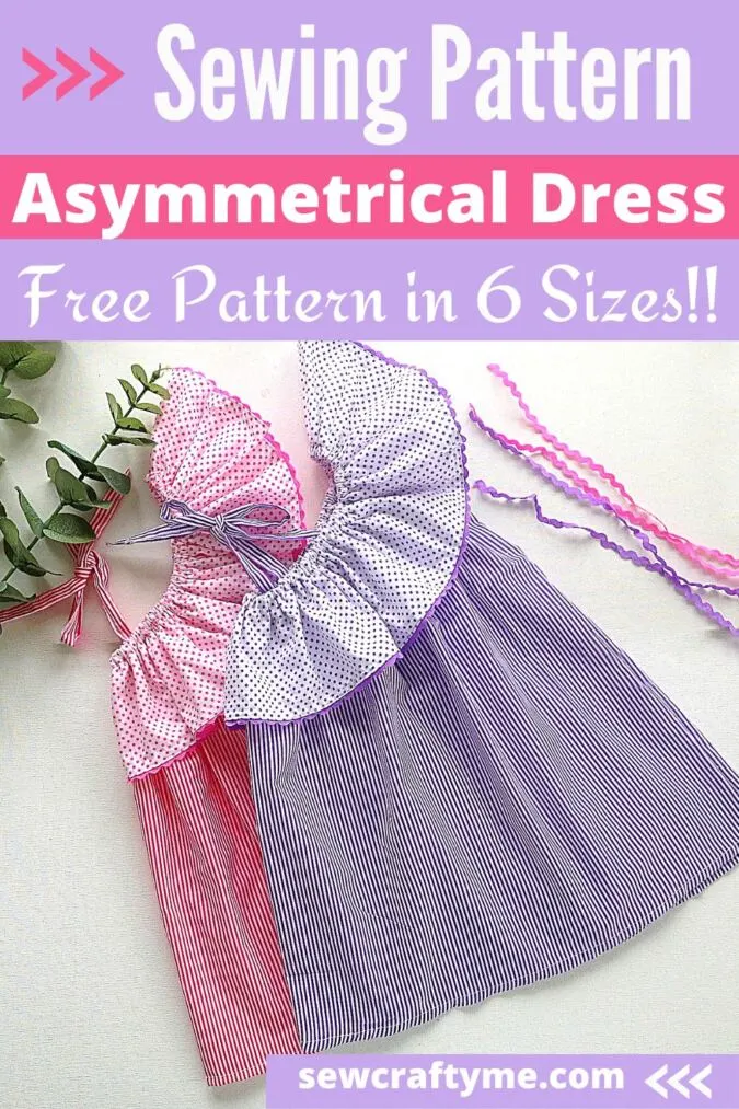 asymmetrical dress pattern