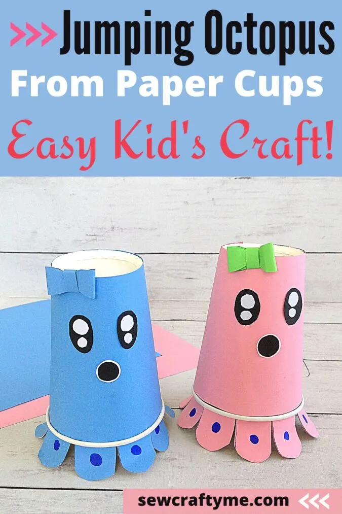 paper cup octopus craft