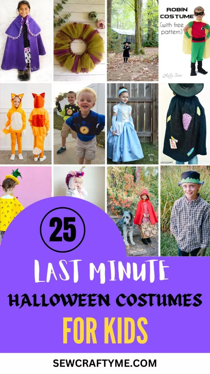 25 Last Minute DIY Halloween Costume Ideas that are Easy - Sew Crafty Me, image size:675x1200